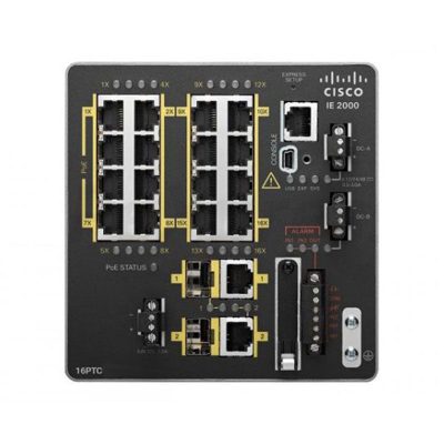 IE-2000-16TC-L Cisco Industrial Ethernet 2000, 16 Ethernet 4 SFP Port