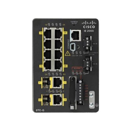 IE-2000-8TC-G-E Cisco Industrial Ethernet 2000, 8 Ethernet; 2 SFP Port