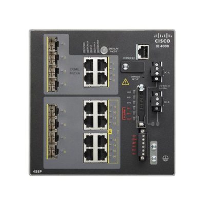 IE-4000-4S8P4G-E Cisco Industrial Eth 4000, 4 SFP, 8 PoE+ 4 Gigabit SFP