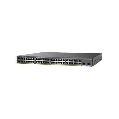 WS-C2960XR-48LPD-I Cisco Catalyst L3 Switch, 48 PoE+, 2 SFP+