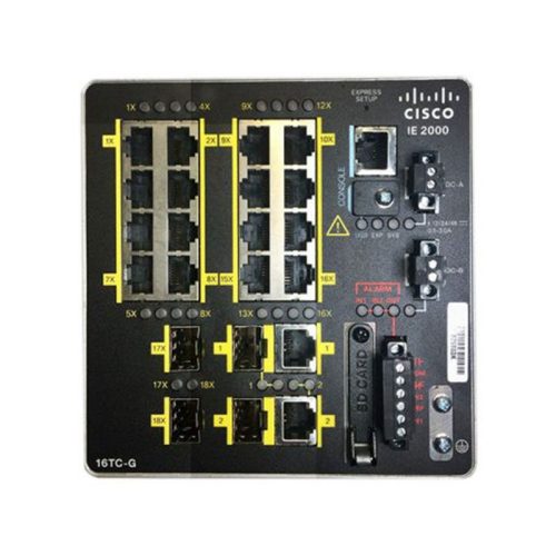 IE-2000-16TC-G-E Cisco Industrial Ethernet 2000 Series 16 Ethr 4 SFP