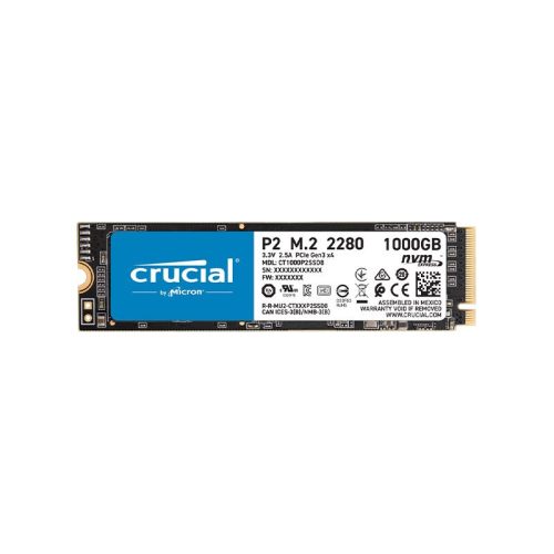 CT1000P2SSD8 Crucial P2 1TB 3D NAND NVMe PCIe M.2