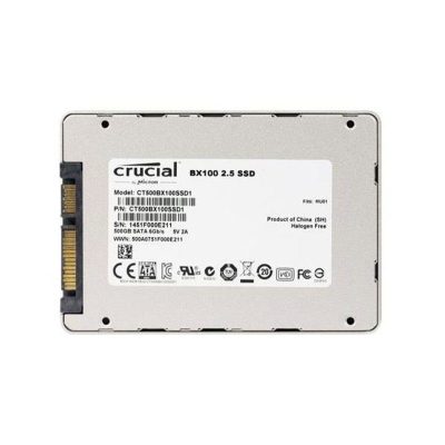 CT500BX100SSD1 Crucial BX100 500GB SATA 6GBPS 2.5INCH SSD