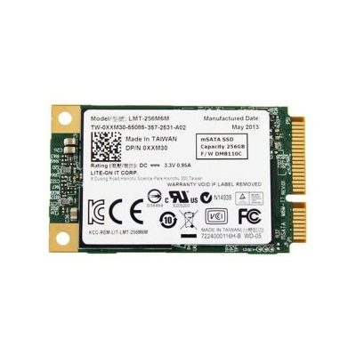 Refurbished 0XXM30 Dell 256GB MLC SATA 6Gbps mSATA Internal SSD