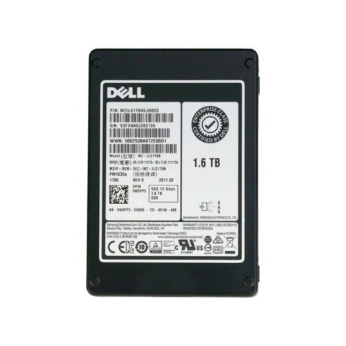 342-6136 Dell 1.6TB Sas Read Intensive 6GBPS 2.5inc Factor Solid