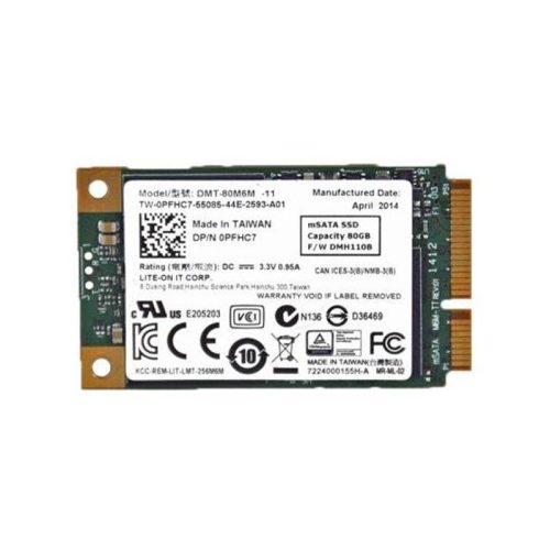 Refurbished PFHC7 Dell 80GB MLC PCI Express mSATA