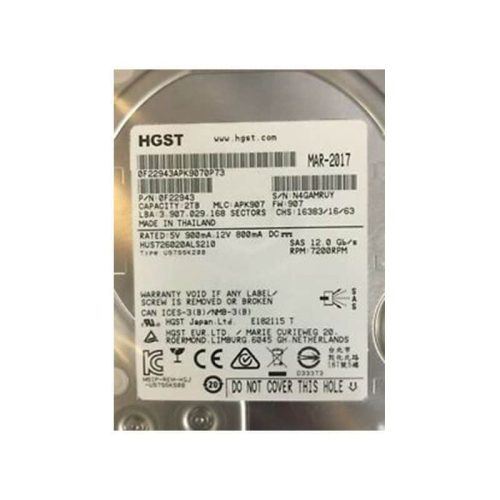 HUS726020ALS210 HGST Ultrastar 7K6000 2TB 7200RPM