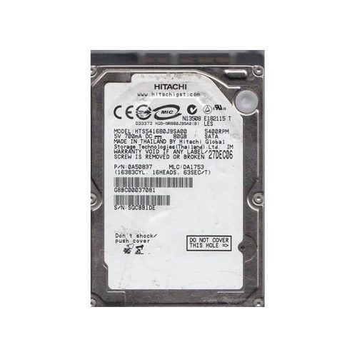 HTS541680J9SA00 HITACHI TRAVELSTAR 5K160 80GB  sata Hard drive