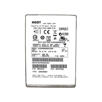 HUSMH8080BSS20 Hitachi 800GB MLC SAS 12Gbps