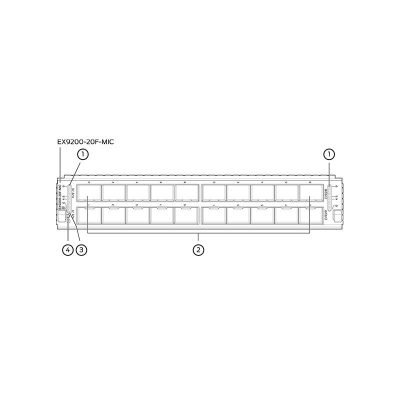 EX9200-20F-MIC Juniper Ex9200 Modular Interface Card 20port