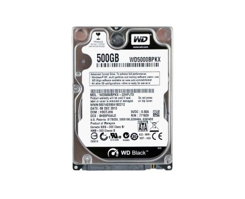 WD5000BPKX WD 50PK 500GB Blue 7.2K RPM 2.5" 6GBPS Hard Drive